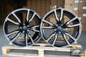 Ratlankis R21x10.5  5X112  ET  43  66.6  H5033  (3S1112)  Black Polished (MB)  For BMW  (K4)  (HYBRID FORGED (Rear+Front))