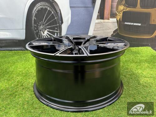 Ratlankis R21x9.5  5X112  ET  37  66.6  H5033  (3S1112)  Black Polished (MB)  For BMW  (K4)  (HYBRID FORGED (Rear+Front))