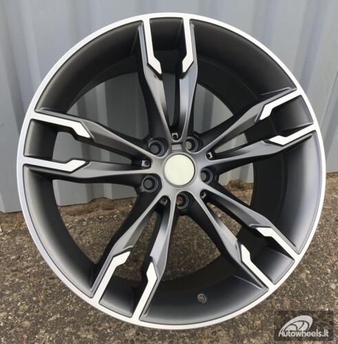 Ratlankis R17x8  5X120  ET  34  72.6  B1257  (BK5255)  Grey Polished (MG)  For BMW  (K4)