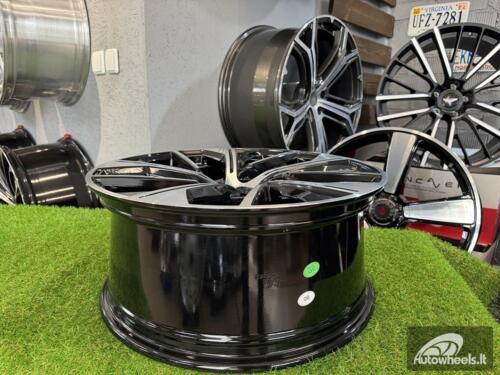 Ratlankis R21x8.5  5X112  ET  34  66.5  B5907  Black Polished (MB)  For AUD  (K4+Z7)  (NEW MODEL)