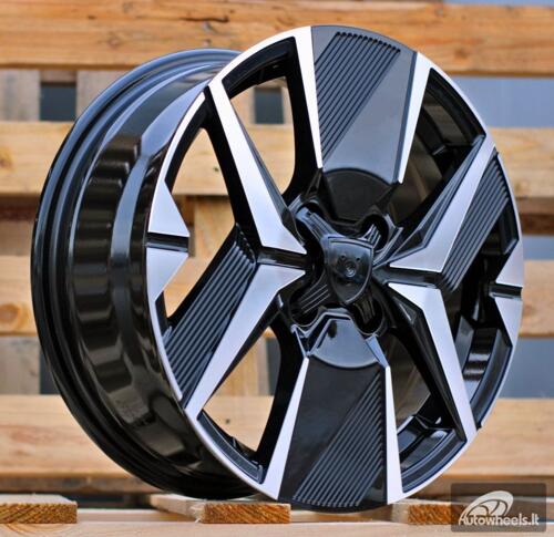 Ratlankis R16x6.5  4X108  ET  32  65.1  Y1256  Black Polished (MB)  For PEUG  (K4)  (NEW Model)