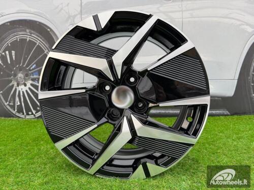 Ratlankis R16x6.5  4X108  ET  32  65.1  Y1256  Black Polished (MB)  For PEUG  (R+D5)  (NEW Model)