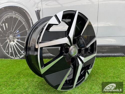 Ratlankis R16x6.5  4X108  ET  32  65.1  Y1256  Black Polished (MB)  For PEUG  (R+D5)  (NEW Model)