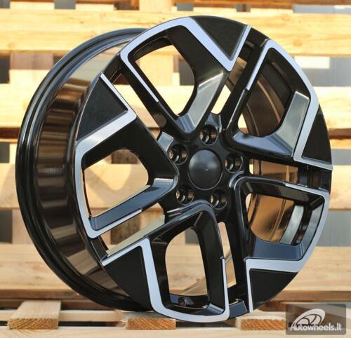 Ratlankis R18x7.5  5X112  ET  51  57.1  Y1258  Black Polished (MB)  For VW  (R)  (NEW Model)