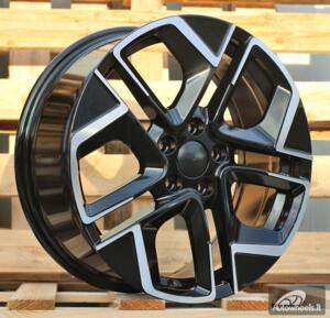Ratlankis R18x7.5  5X112  ET  51  57.1  Y1258  Black Polished (MB)  For VW  (R)  (NEW Model)