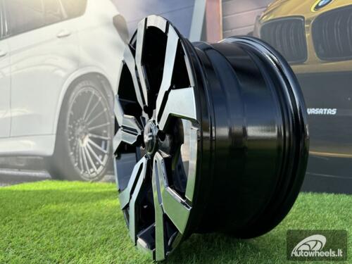 Ratlankis R15x6.5  4X100  ET  40  60.1  B1110  Black Polished (MB)  For DACIA  (K4+L5)  (NEW Model)