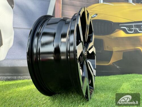 Ratlankis R15x6.5  4X100  ET  40  60.1  B1110  Black Polished (MB)  For DACIA  (K4+L5)  (NEW Model)