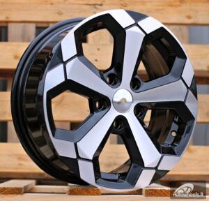Ratlankis R16x6.5  5X114.3  ET  45  66.1  Y1274  Black Polished (MB)  For DACIA  (K4+D5)  (NEW Model)