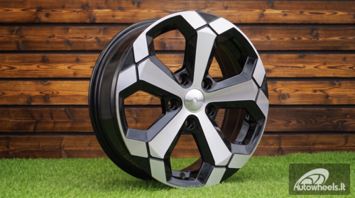 Ratlankis R16x6.5  5X114.3  ET  45  66.1  Y1274  Black Polished (MB)  For DACIA  (R+D5)  (NEW Model)