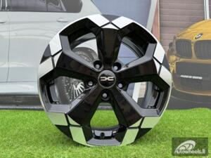 Ratlankis R16x6.5  5X114.3  ET  45  66.1  Y1274  Black Partial Polished (BP)  For DACIA  (K4+D5)  (NEW Model)