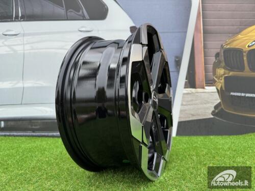 Ratlankis R16x6.5  5X114.3  ET  45  66.1  Y1274  Black Partial Polished (BP)  For DACIA  (K4+D5)  (NEW Model)
