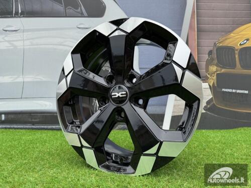 Ratlankis R16x6.5  5X114.3  ET  45  66.1  Y1274  Black Partial Polished (BP)  For DACIA  (K4+D5)  (NEW Model)