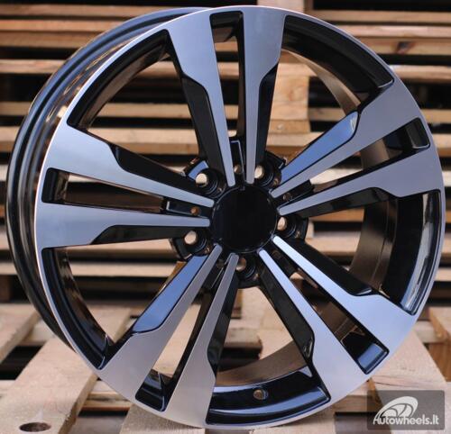 Ratlankis R17x7.5  5X112  ET  44  66.6  BK754  (FR936/QC1106)  Black Polished (MB)  For MER  (K7)
