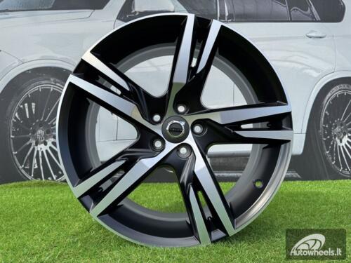 Ratlankis R19x7.5  5X108  ET  50.5  63.4  F5302  Black Polished Matt (MBM)  For VOLVO  (K7)