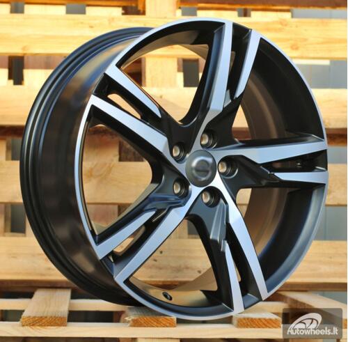 Ratlankis R19x7.5  5X108  ET  50.5  63.4  F5302  Black Polished Matt (MBM)  For VOLVO  (K7)