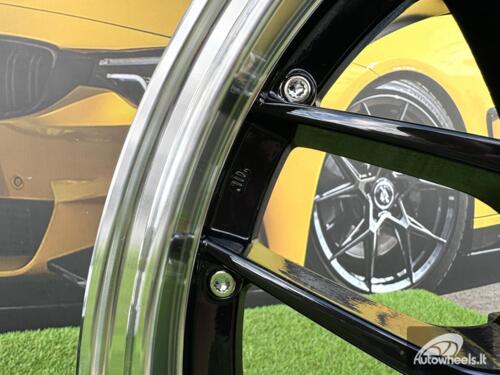 Ratlankis BBS RS-GT Style R18x9 5X120 ET20 74.1 Black with Diamond Cut lip