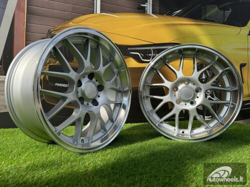 Ratlankis BBS RS-GT Style R18x9 5X120 ET20 74.1 Silver with Diamond Cut lip