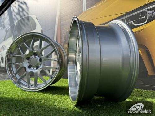 Ratlankis BBS RS-GT Style R18x9 5X120 ET20 74.1 Silver with Diamond Cut lip