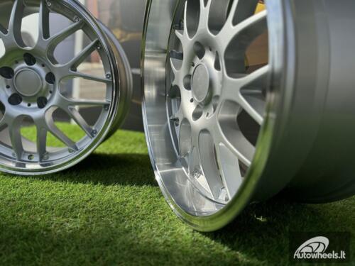 Ratlankis BBS RS-GT Style R18x9 5X120 ET20 74.1 Silver with Diamond Cut lip
