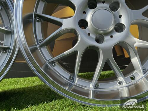 Ratlankis BBS RS-GT Style R18x9 5X120 ET20 74.1 Silver with Diamond Cut lip