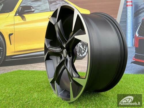 Ratlankis Seat 38/3 Cupra Formentor style 18X8J 5X112 ET45 57.1 Satin black with Diamond Cut spoke