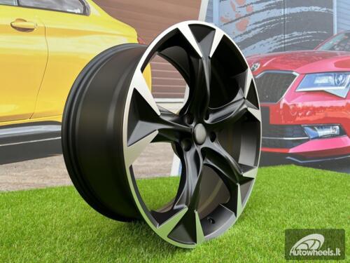 Ratlankis Seat 38/3 Cupra Formentor style 18X8J 5X112 ET45 57.1 Satin black with Diamond Cut spoke