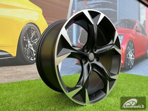 Ratlankis Seat 38/3 Cupra Formentor style 18X8J 5X112 ET45 57.1 Satin black with Diamond Cut spoke