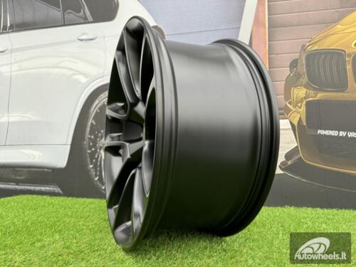 Ratlankis Dodge Charger Challenger 10 Spoke R20x9 5X115 ET21 71.6 Black Half Matt 