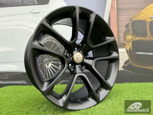 Ratlankis Dodge Charger Challenger 10 Spoke R20x9 5X115 ET21 71.6 Black Half Matt 