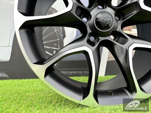 Ratlankis JEEP Grand Cherokee, Dodge Durango Y spoke R20x9 5X127 ET40 71.5 Black Half Matt with Diamond cut