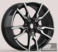 Ratlankis R18x7.5  5X112  ET  45  66.6  I5662  Black Polished Half Matt (MBHM)  For BMW  (K7)  (X1/X2)