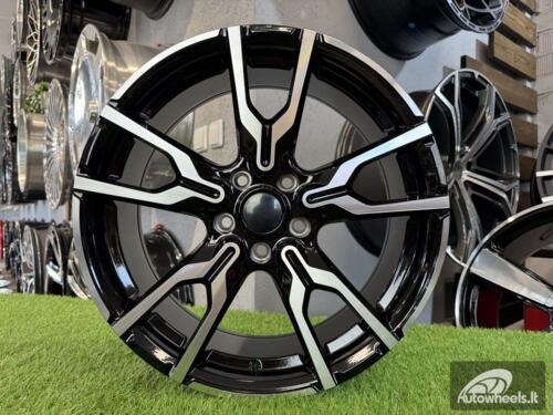 Ratlankis R18x7.5  5X112  ET  45  66.6  I5662  Black Polished Half Matt (MBHM)  For BMW  (K7+Z3)  (X1/X2/MINI)