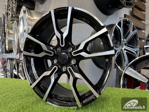 Ratlankis R18x7.5  5X112  ET  45  66.6  I5662  Black Polished Half Matt (MBHM)  For BMW  (K7+Z3)  (X1/X2/MINI)