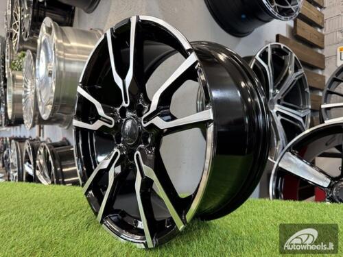 Ratlankis R18x7.5  5X112  ET  45  66.6  I5662  Black Polished Half Matt (MBHM)  For BMW  (K7+Z3)  (X1/X2/MINI)