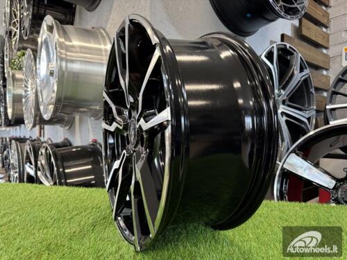 Ratlankis R18x7.5  5X112  ET  45  66.6  I5662  Black Polished Half Matt (MBHM)  For BMW  (K7+Z3)  (X1/X2/MINI)