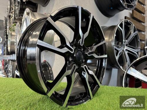 Ratlankis R18x7.5  5X112  ET  45  66.6  I5662  Black Polished Half Matt (MBHM)  For BMW  (K7+Z3)  (X1/X2/MINI)