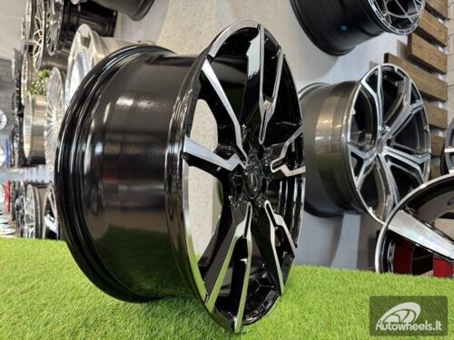 Ratlankis R18x7.5  5X112  ET  45  66.6  I5662  Black Polished Half Matt (MBHM)  For BMW  (K7+Z3)  (X1/X2/MINI)
