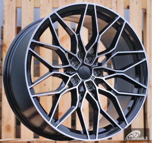 Ratlankis R19x8  5X120  ET  36  72.6  IN292  Black Polished (MB)  For BMW  (K7)  (Rear+Front)