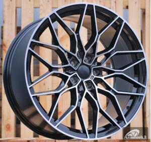 Ratlankis R19x8  5X120  ET  36  72.6  IN292  Black Polished (MB)  For BMW  (K7)  (Rear+Front)