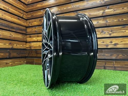 Ratlankis R19x8  5X120  ET  36  72.6  IN292  Black Polished (MB)  For BMW  (P2)  (Rear+Front)