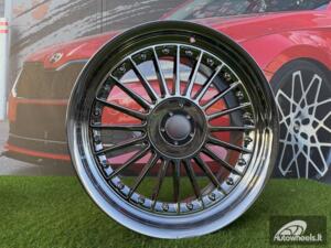 Ratlankis Alpina Modern Lip Style | R17X9J 4X100/5X100 ET15 73.1 Black Chrome