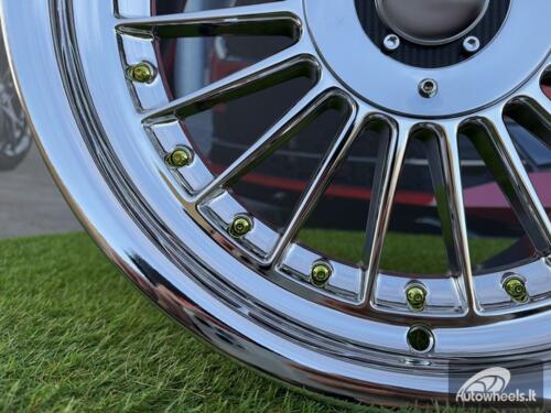 Ratlankis Alpina Classic Style  R18X8.5J 5X112/5X120 ET20 74.1 Chrome with gold rivets