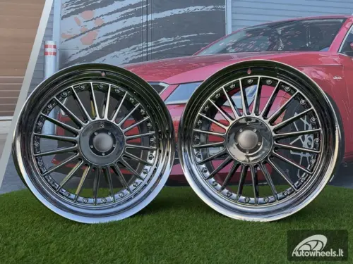 Ratlankis Alpina Classic Style  R19X10J 5X112/5X120 ET20 74.1 Black Chrome 