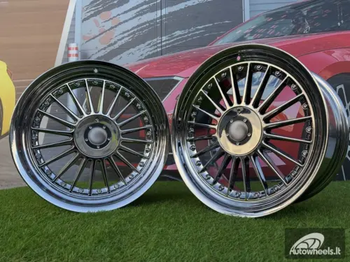 Ratlankis Alpina Classic Style  R19X10J 5X112/5X120 ET20 74.1 Black Chrome 
