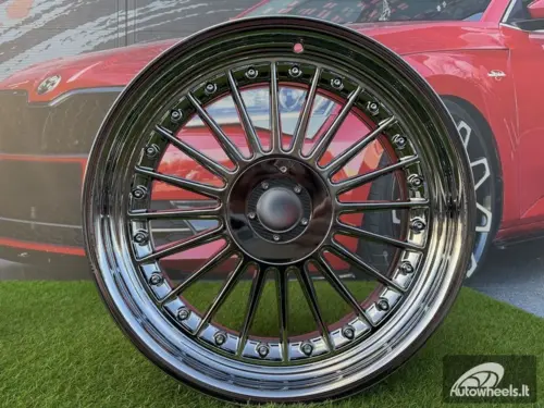 Ratlankis Alpina Classic Style  R19X10J 5X112/5X120 ET20 74.1 Black Chrome 