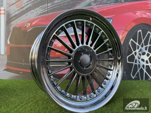 Ratlankis Alpina Classic Style  R19X10J 5X112/5X120 ET20 74.1 Black Chrome 