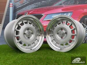 Ratlankis VW Classic Steel Type 2 Style R15X8.25J 4X100 ET20 73.1 Silver