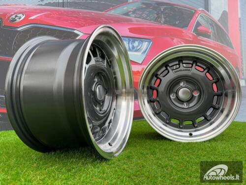 Ratlankis VW Classic Steel Type 2 Style R15X8.25J 4X100 ET20 73.1 Grey with Diamond cut lip