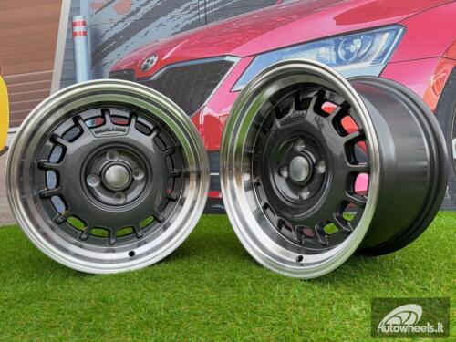 Ratlankis VW Classic Steel Type 2 Style R15X8.25J 4X100 ET20 73.1 Grey with Diamond cut lip