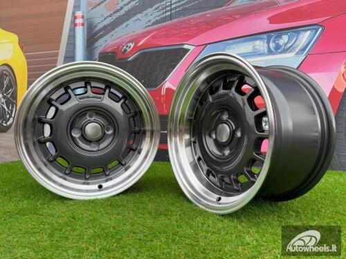 Ratlankis VW Classic Steel Type 2 Style R15X8.25J 4X100 ET20 73.1 Grey with Diamond cut lip
